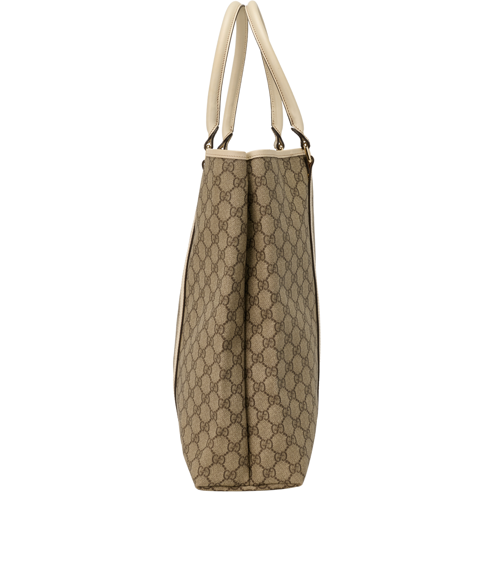 Joy Vertical Tote, &pound;390, Handbags, Beige/Cream, Canvas, Side view